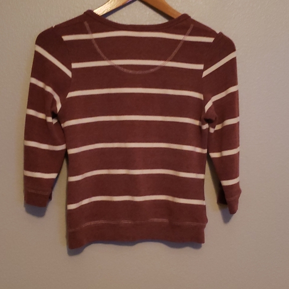 🔵 2 for $15.  Full Tilt Maroon Button up Cardigan - Picture 2 of 4